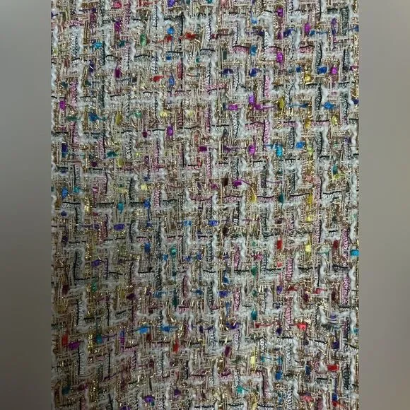 NWT Women's Glamaker Multicolor Tweed Jacket, size Med. - Picture 9 of 10